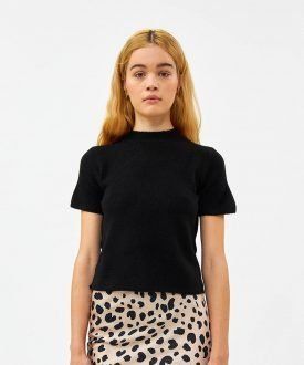 Kit Fuzzy Tee in Black