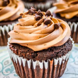 Ferrero Rocher Stuffed Cupcakes