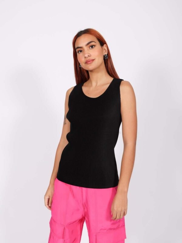 Mist Basics Tank in Black - Image 3