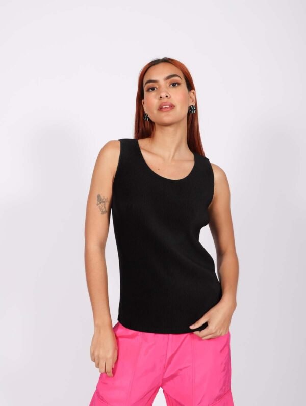 Mist Basics Tank in Black - Image 2