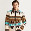 Faux-shearling Jacquard Jacket