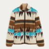 Faux-shearling Jacquard Jacket