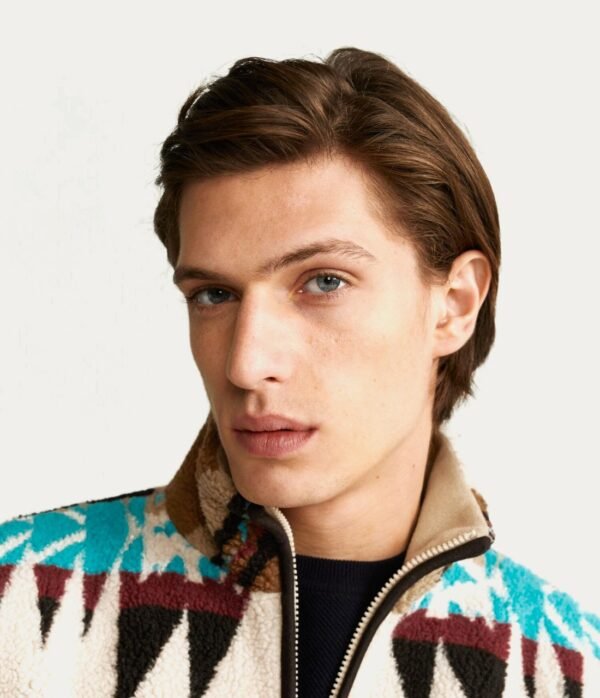 Faux-shearling Jacquard Jacket
