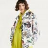 Oversized Printed Bomber Jacket