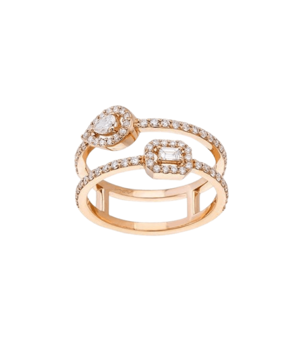 Evil Eye Crystal Stackable Charm Ring